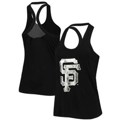 San Francisco Giants The Wild Collective Women's Tonal Athleisure Racerback Tank Top | MLB Shop