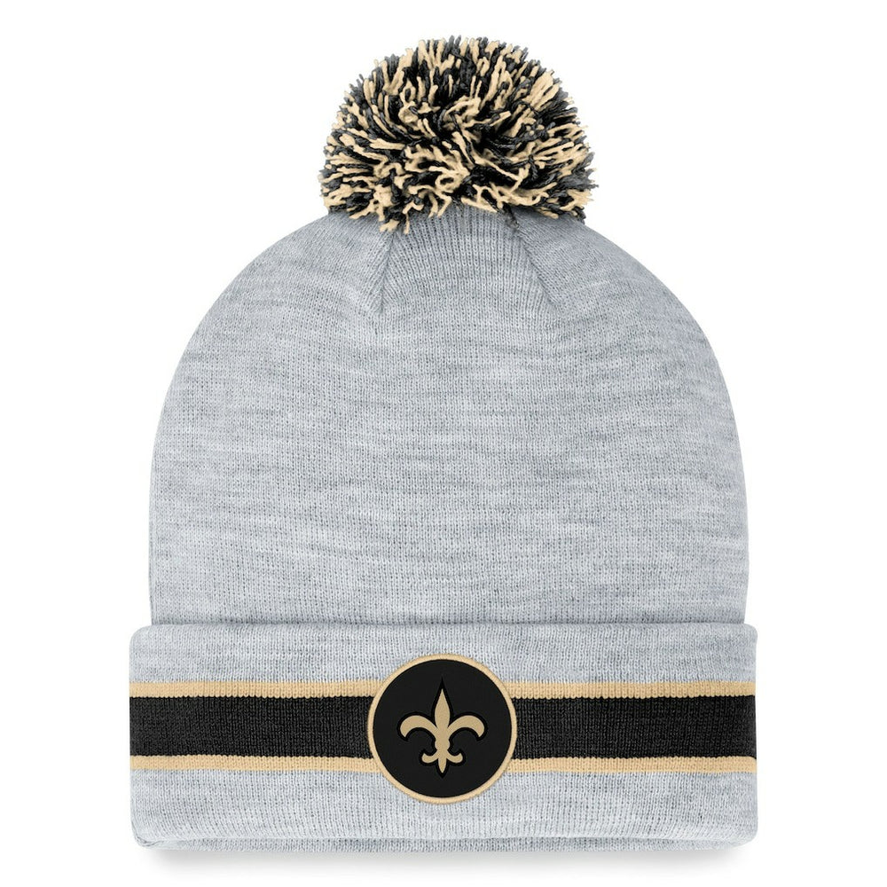 New Orleans Saints Fanatics Cuffed Knit Hat with Pom