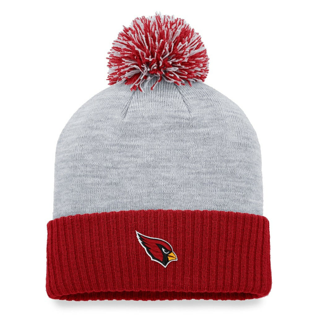 Arizona Cardinals Fanatics Women's Ash Cuffed Knit Hat with Pom