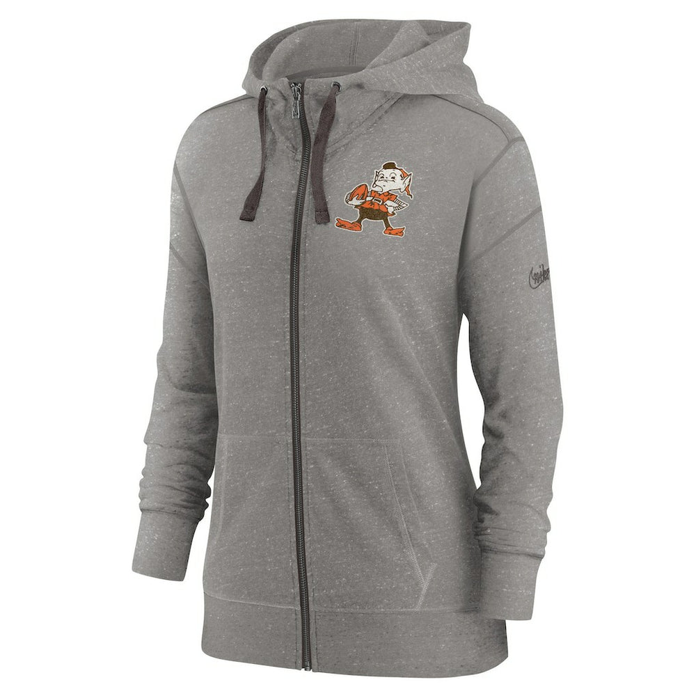 Cleveland Browns Nike Women's Gym Vintage Full-Zip Hoodie