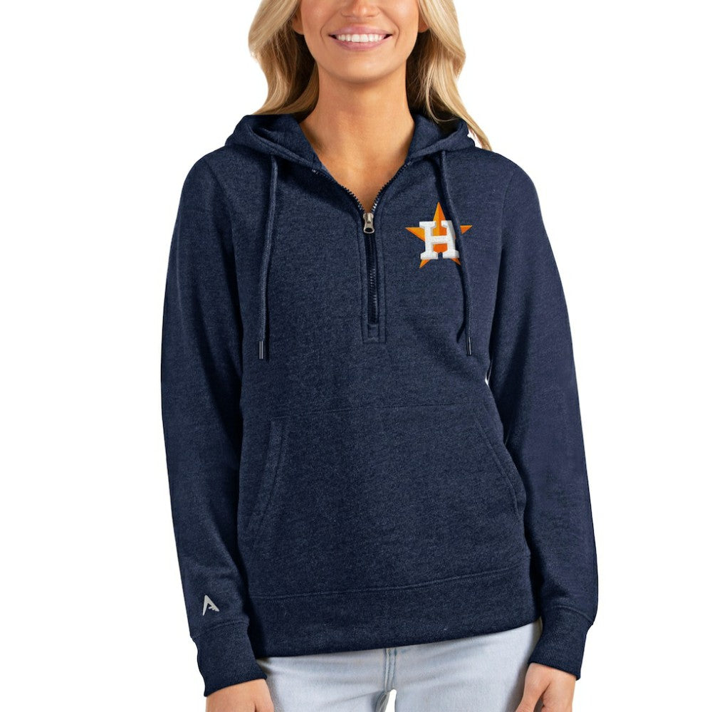 Houston Astros Antigua Women's Action Half-Zip Pullover Hoodie | MLB Sale