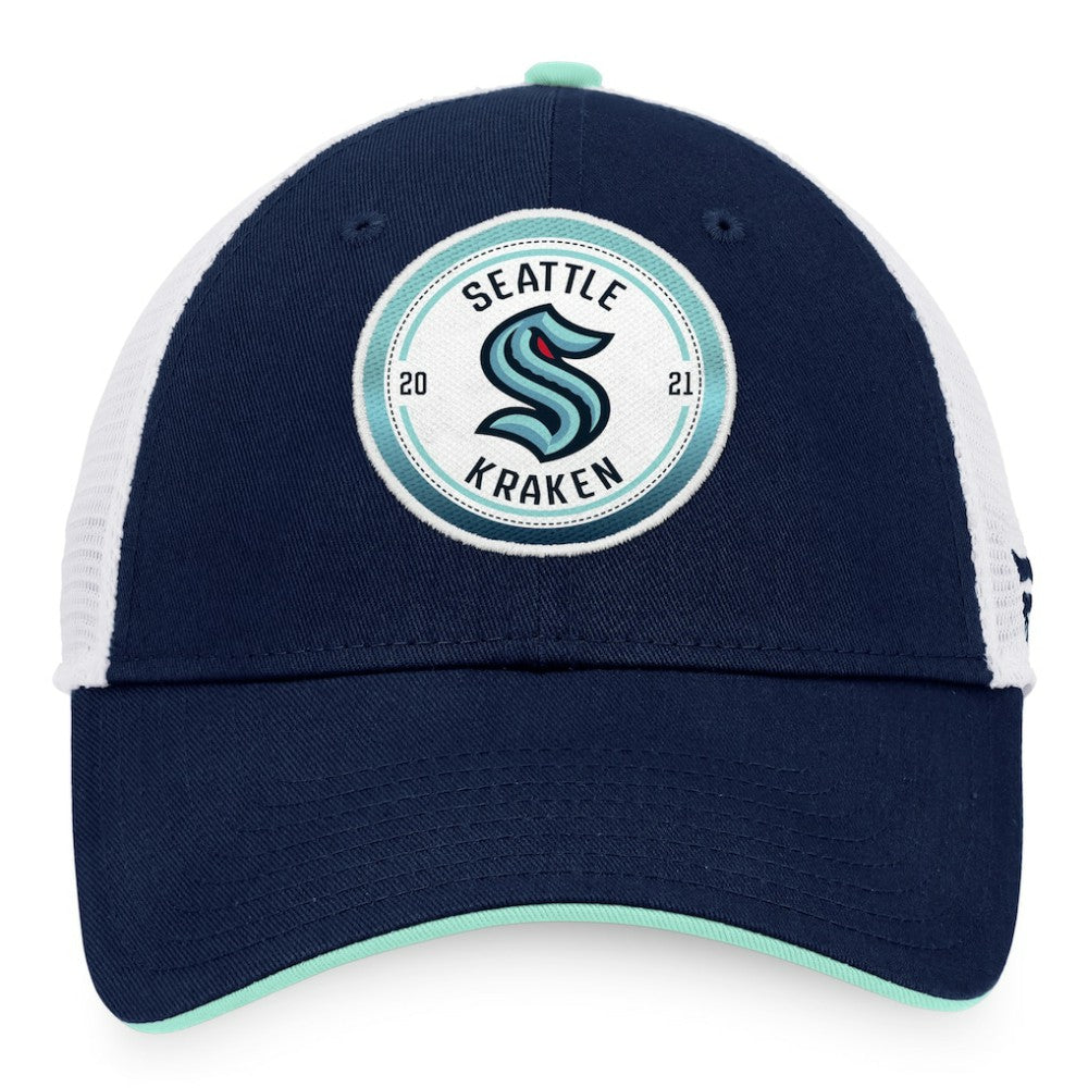 Seattle Kraken Fanatics Iconic Gradient Trucker Snapback Hat Sale