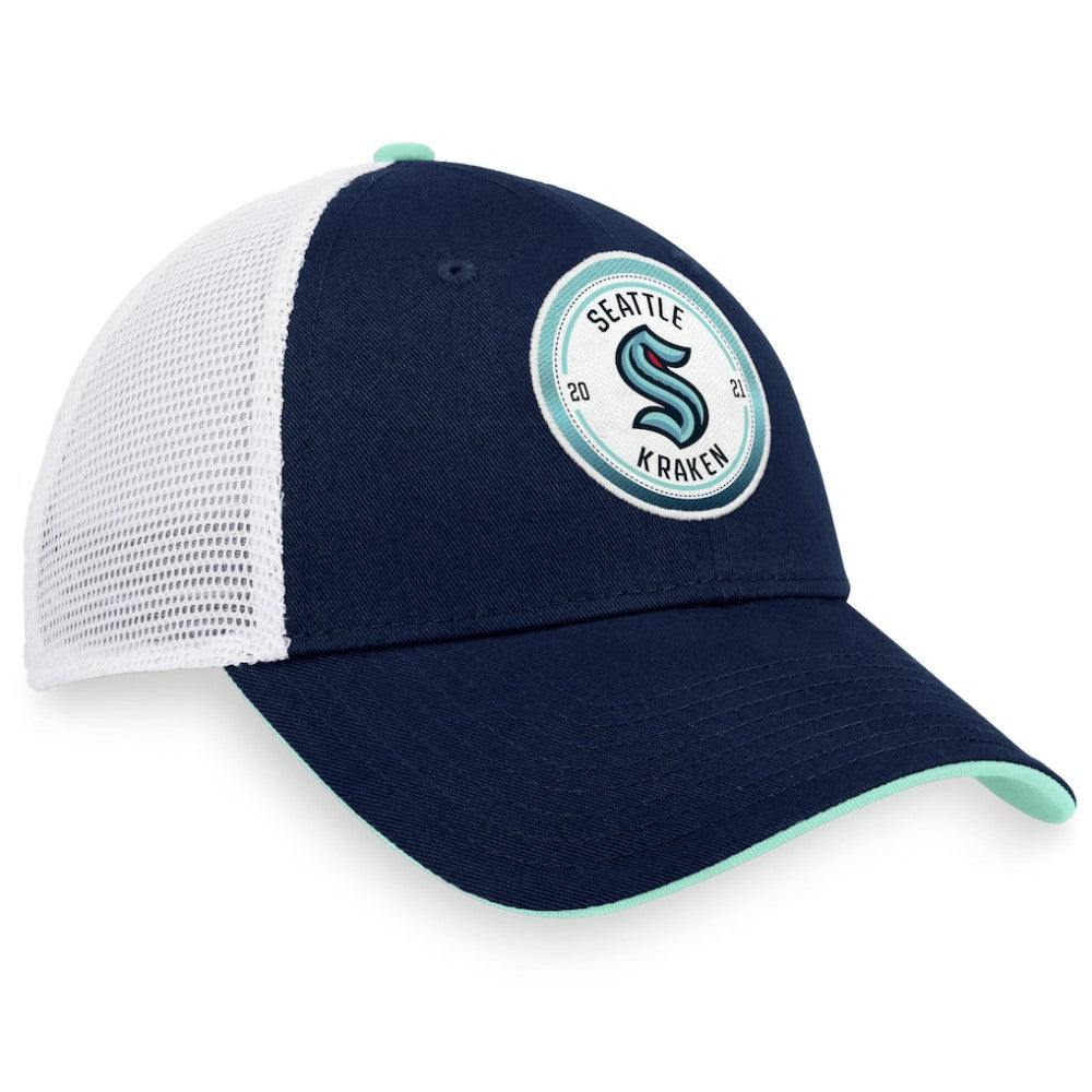 Seattle Kraken Fanatics Iconic Gradient Trucker Snapback Hat Sale