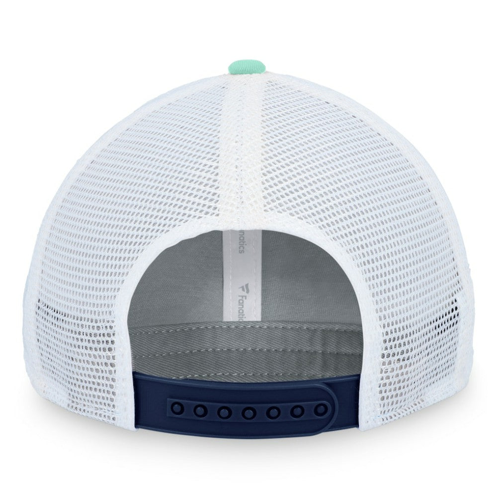 Seattle Kraken Fanatics Iconic Gradient Trucker Snapback Hat Sale