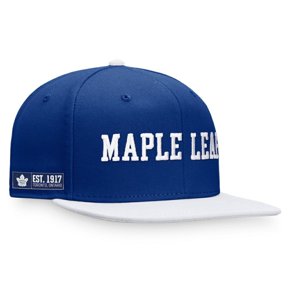 Toronto Maple Leafs Fanatics Iconic Color Blocked Snapback Hat Outlet