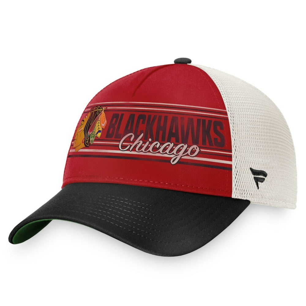 Chicago Blackhawks Fanatics True Classic Retro Trucker Snapback Hat Outlet