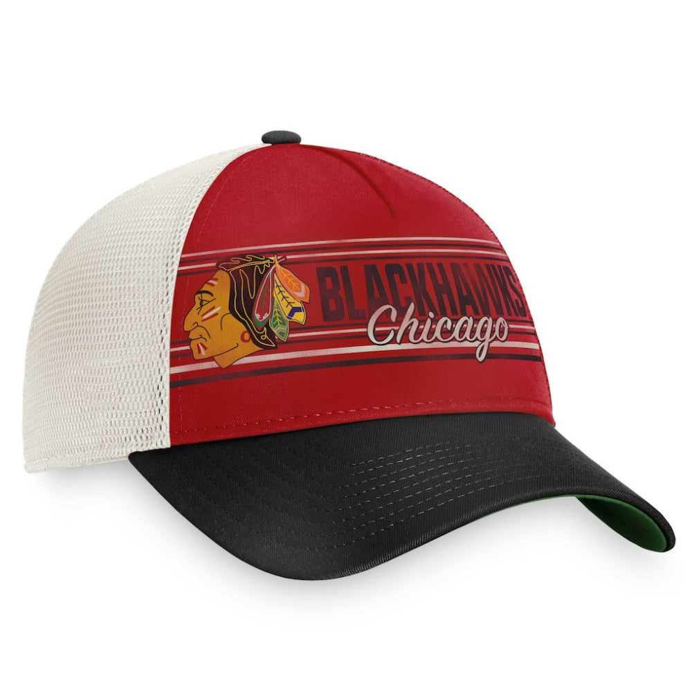 Chicago Blackhawks Fanatics True Classic Retro Trucker Snapback Hat Outlet