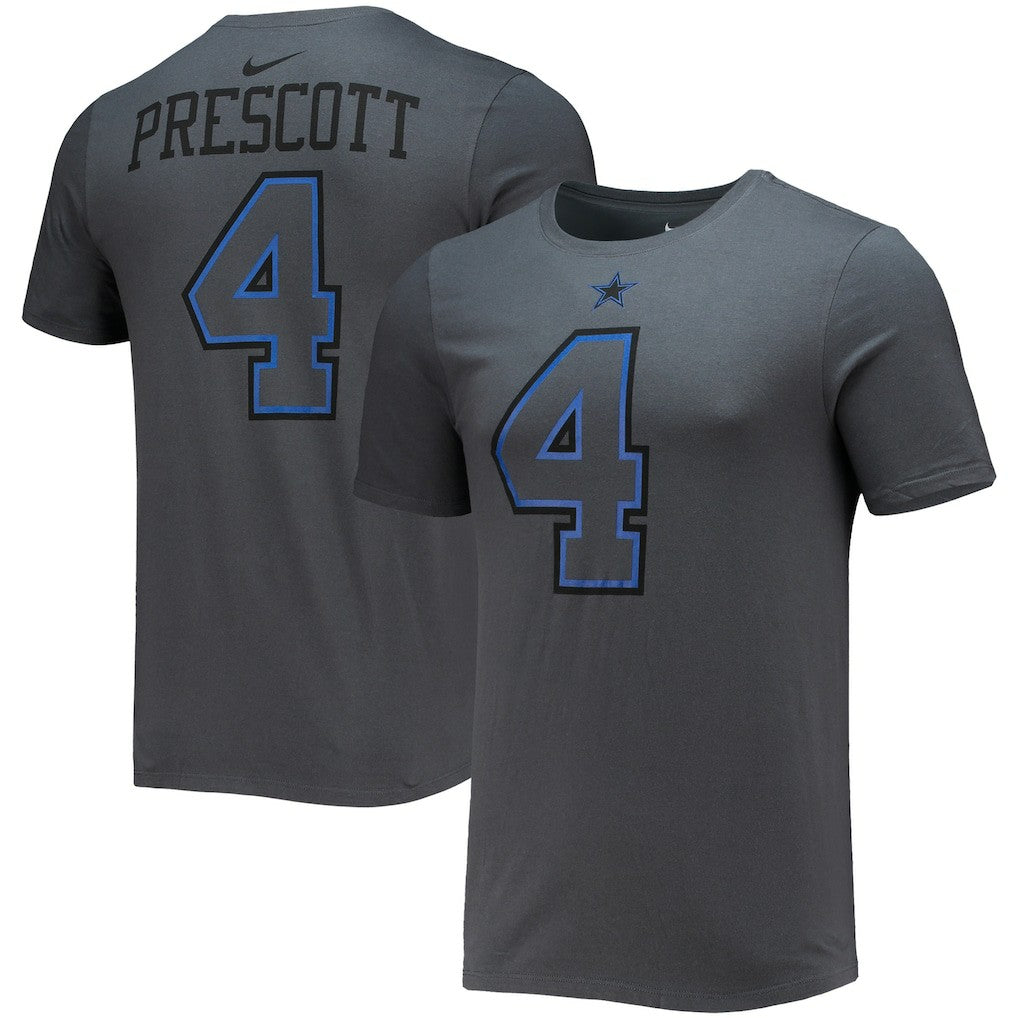 Dallas Cowboys Nike Dak Prescott  Player Name & Number T-Shirt
