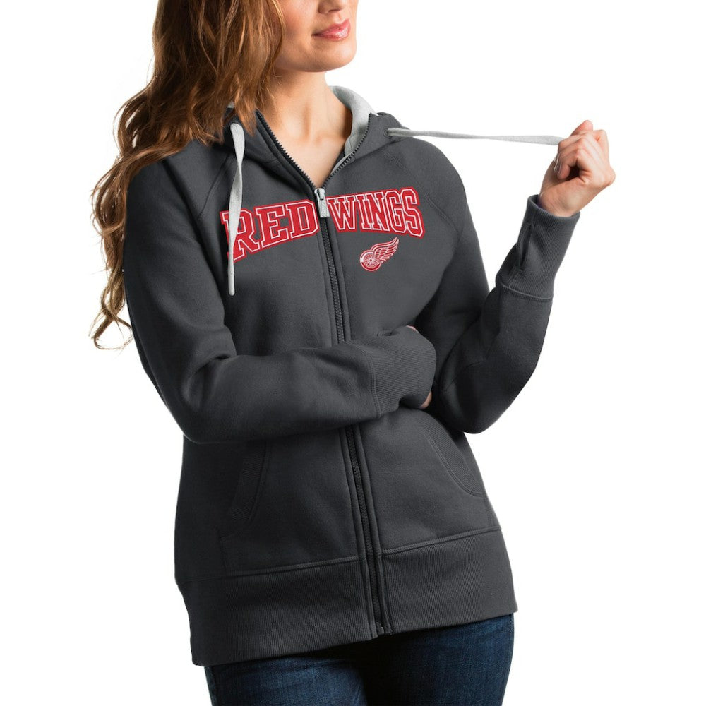 Detroit Red Wings Antigua Women's Wordmark Victory Full-Zip Hoodie Sale