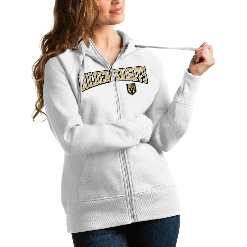 Vegas Golden Knights Antigua Women's Wordmark Victory Full-Zip Hoodie Discount