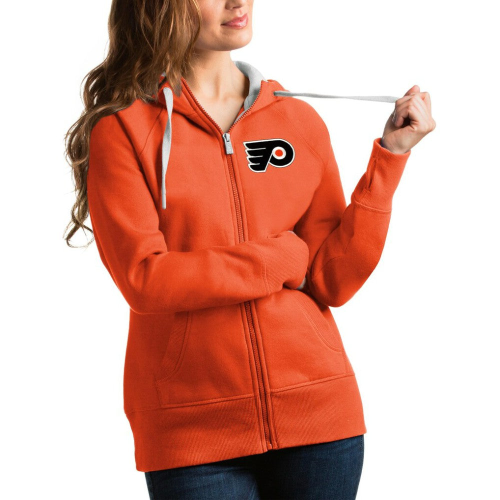 Philadelphia Flyers Antigua Women's Victory Full-Zip Hoodie Sale