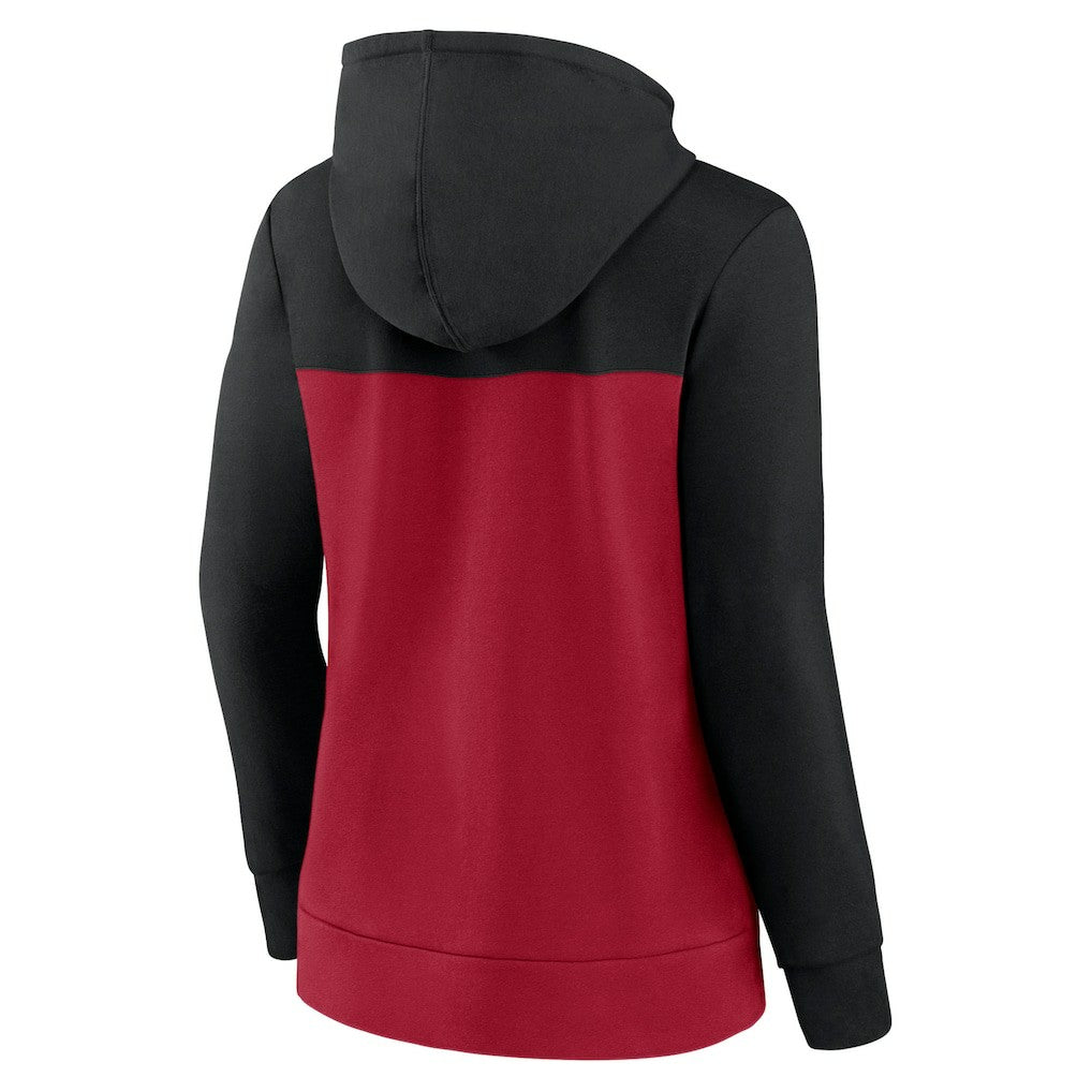 Atlanta Falcons Fanatics Women's Take The Field Color Block Full-Zip Hoodie