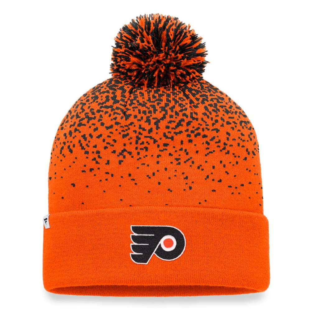 Philadelphia Flyers Fanatics Iconic Gradient Cuffed Knit Hat with Pom Outlet