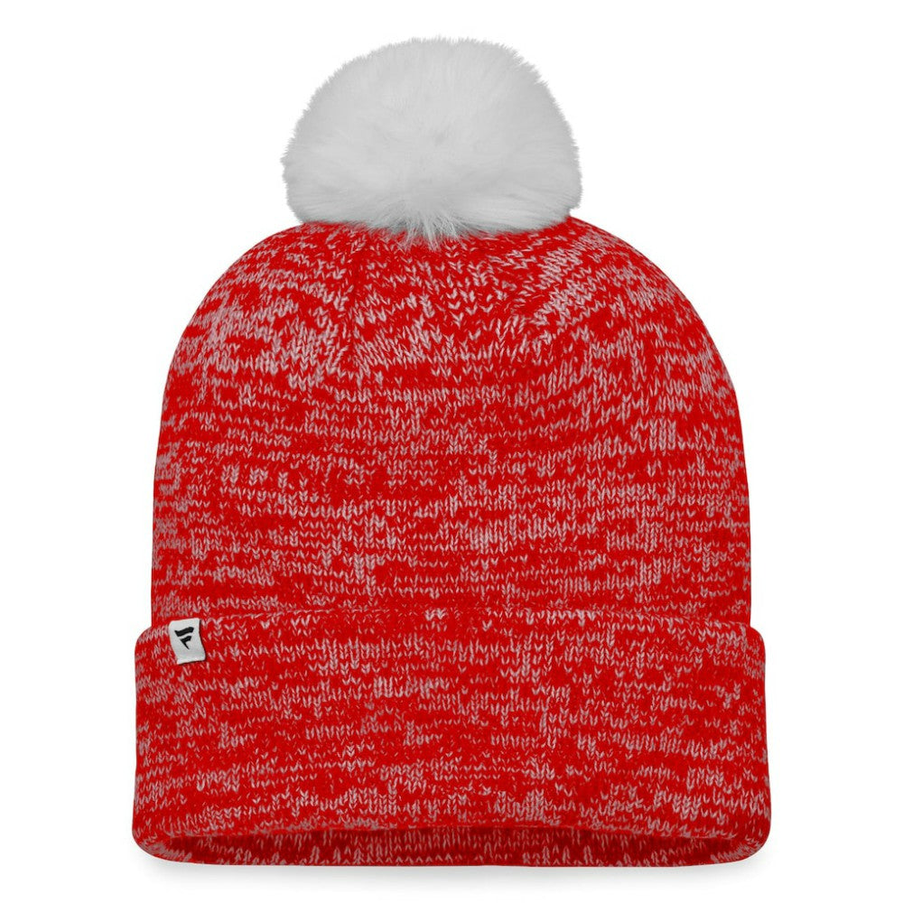 Calgary Flames Fanatics Women's Glimmer Cuffed Knit Hat with Pom Sale