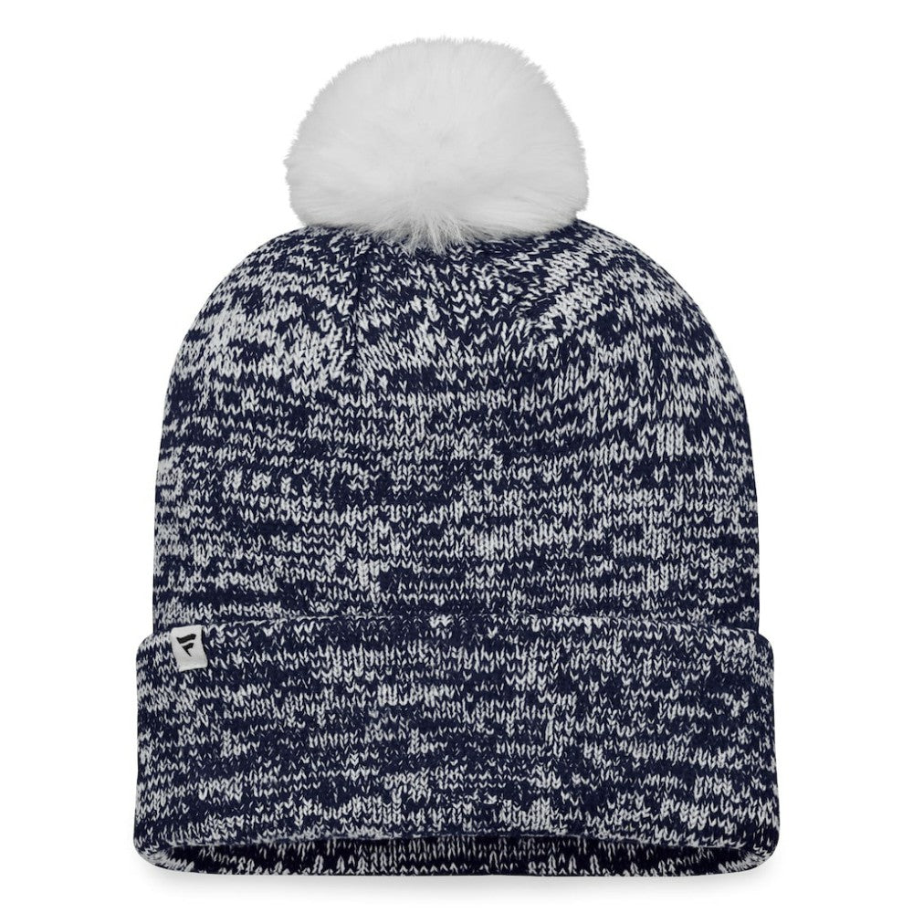Seattle Kraken Fanatics Women's Glimmer Cuffed Knit Hat with Pom For Sale