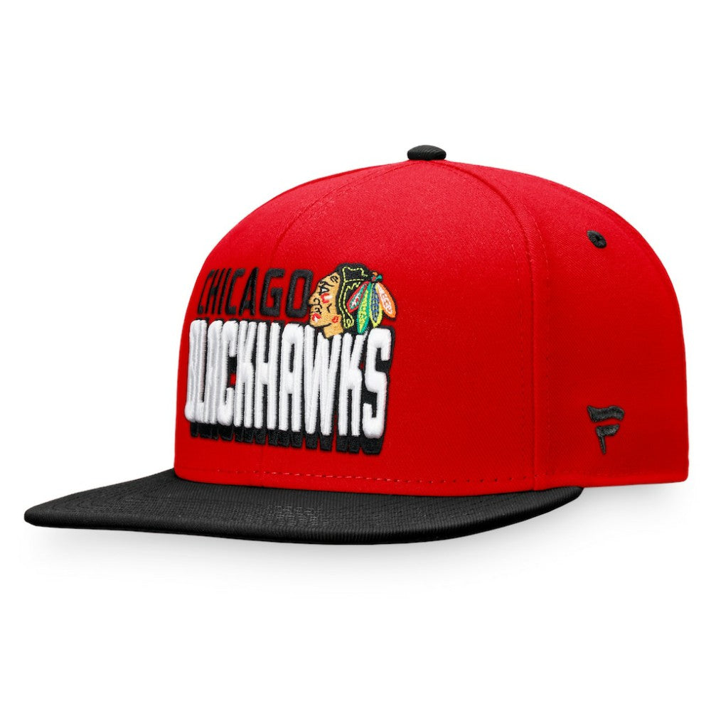 Chicago Blackhawks Fanatics Heritage Retro Two-Tone Snapback Hat On Sale