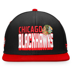 Chicago Blackhawks Fanatics Heritage Retro Two-Tone Snapback Hat Online