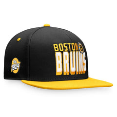 Boston Bruins Fanatics Heritage Retro Two-Tone Snapback Hat On Sale