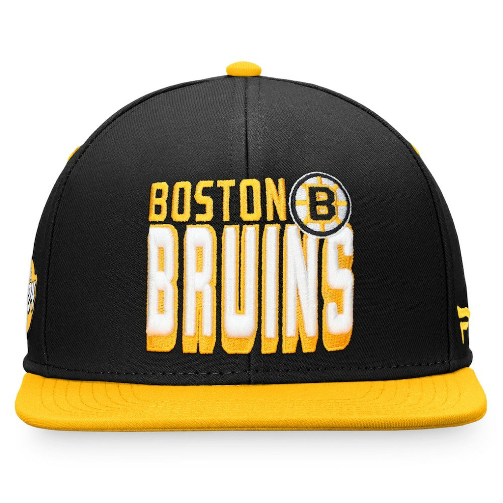 Boston Bruins Fanatics Heritage Retro Two-Tone Snapback Hat On Sale