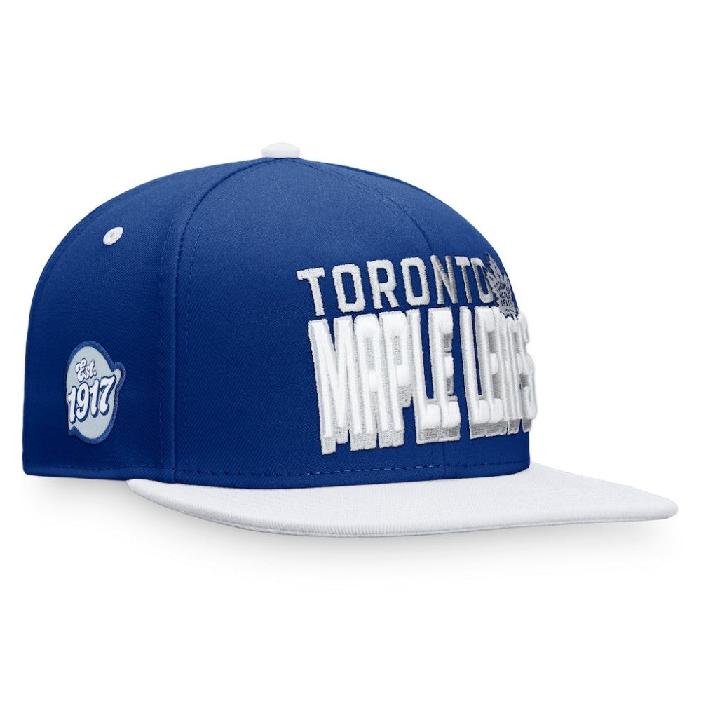 Toronto Maple Leafs Fanatics Heritage Retro Two-Tone Snapback Hat On Sale