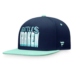 Seattle Kraken Fanatics Heritage Retro Two-Tone Snapback Hat Outlet