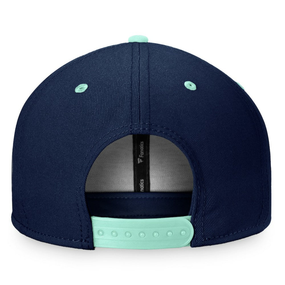 Seattle Kraken Fanatics Heritage Retro Two-Tone Snapback Hat Outlet