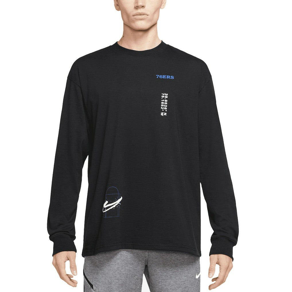 Philadelphia 76ers Courtside Established City Max90 Long Sleeve T-Shirt On Sale