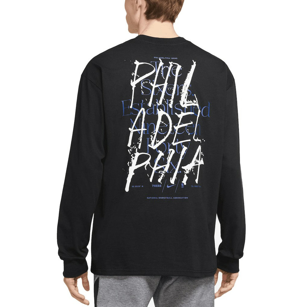 Philadelphia 76ers Courtside Established City Max90 Long Sleeve T-Shirt On Sale