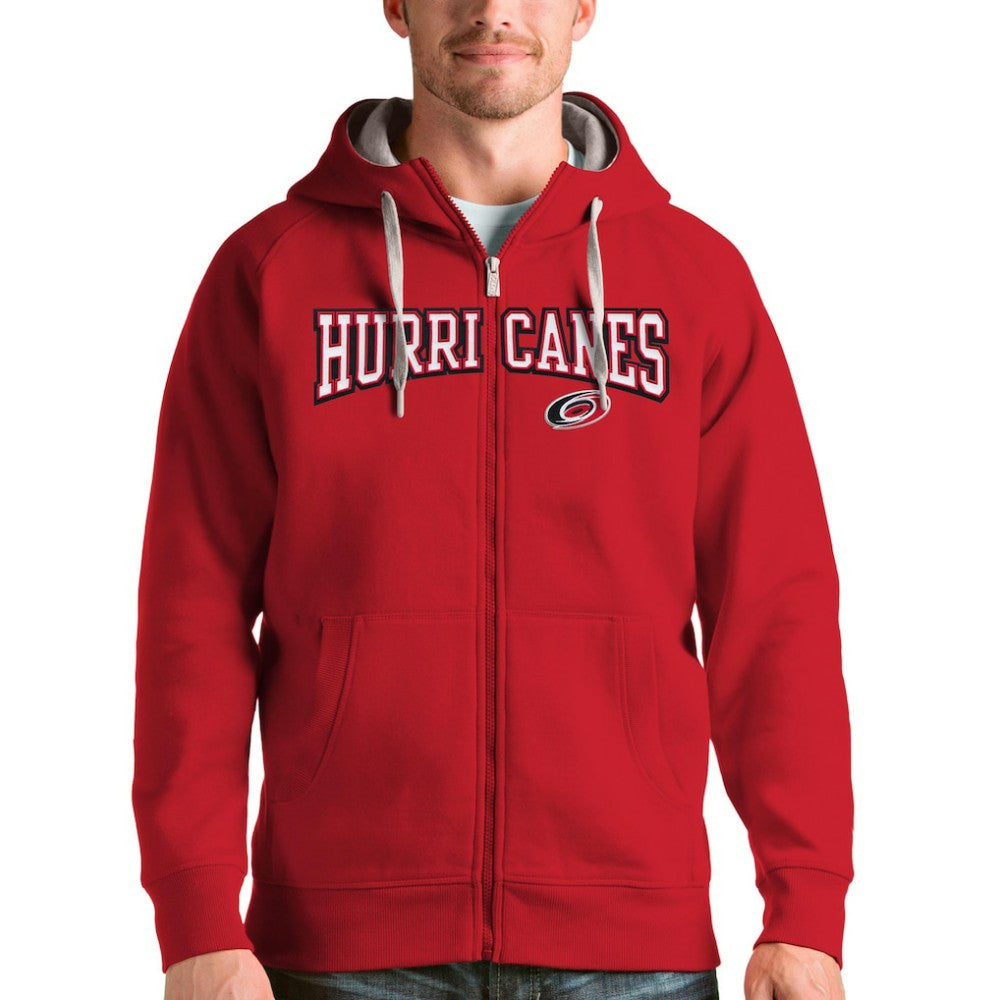 Carolina Hurricanes Antigua Wordmark Victory Full-Zip Hoodie Online