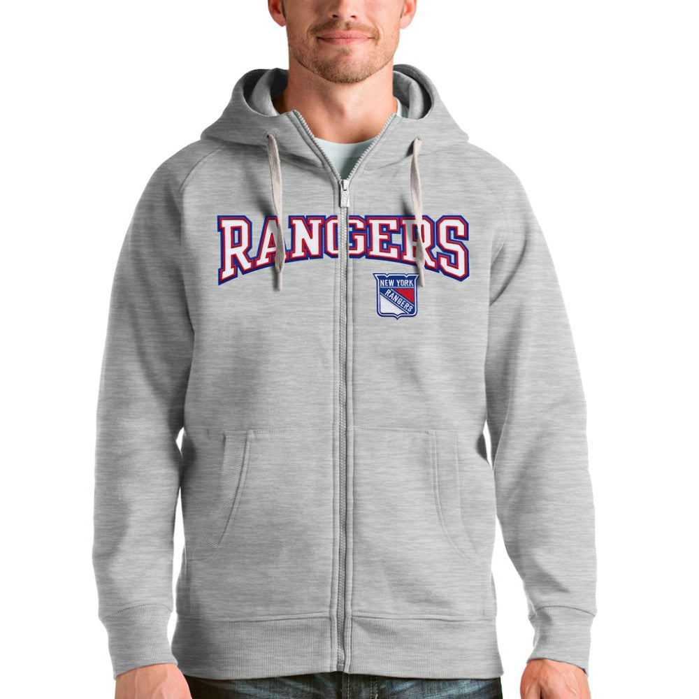 New York Rangers Antigua Wordmark Victory Full-Zip Hoodie Discount