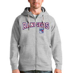 New York Rangers Antigua Wordmark Victory Full-Zip Hoodie Discount