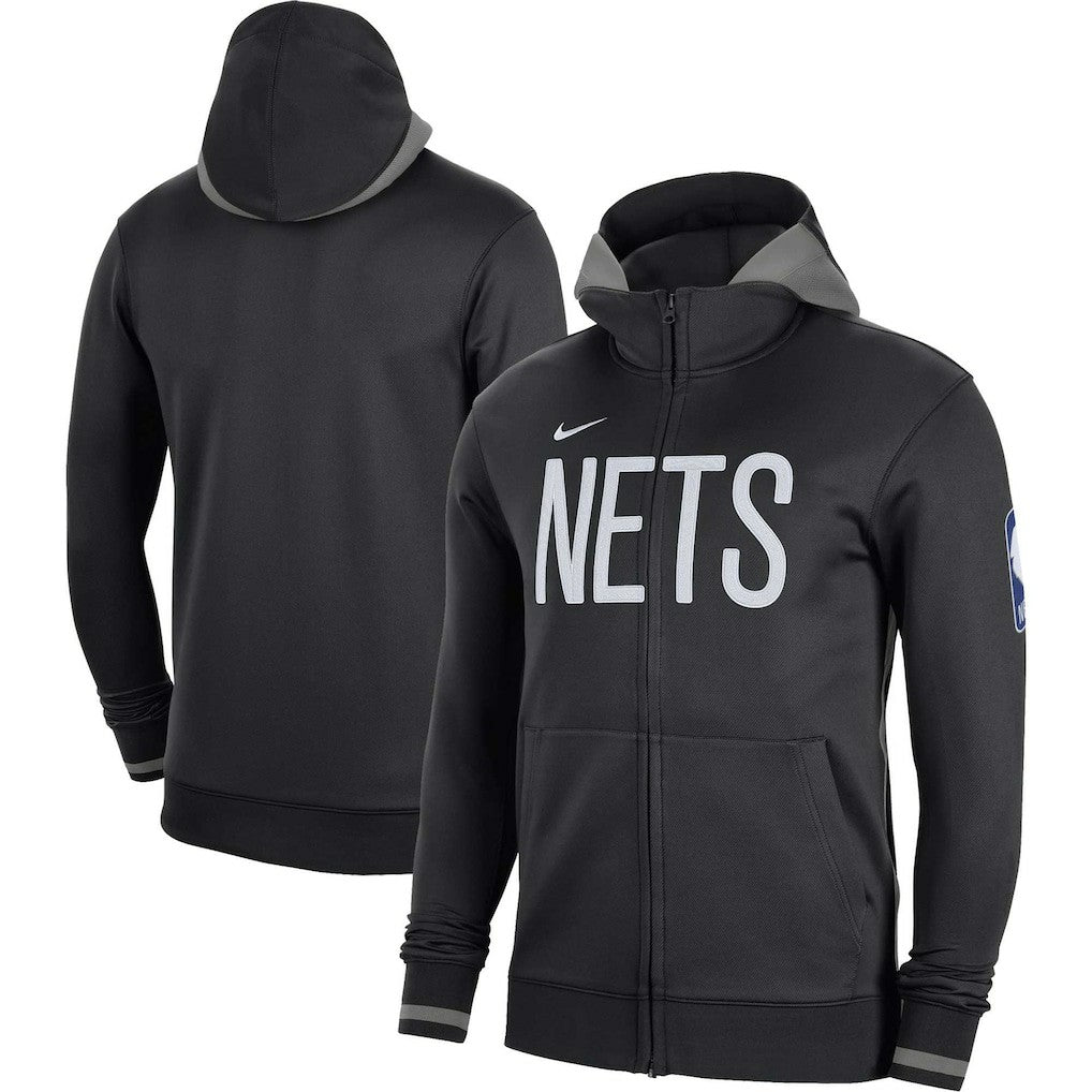 Brooklyn Nets Authentic Showtime Performance Full-Zip Hoodie On Sale