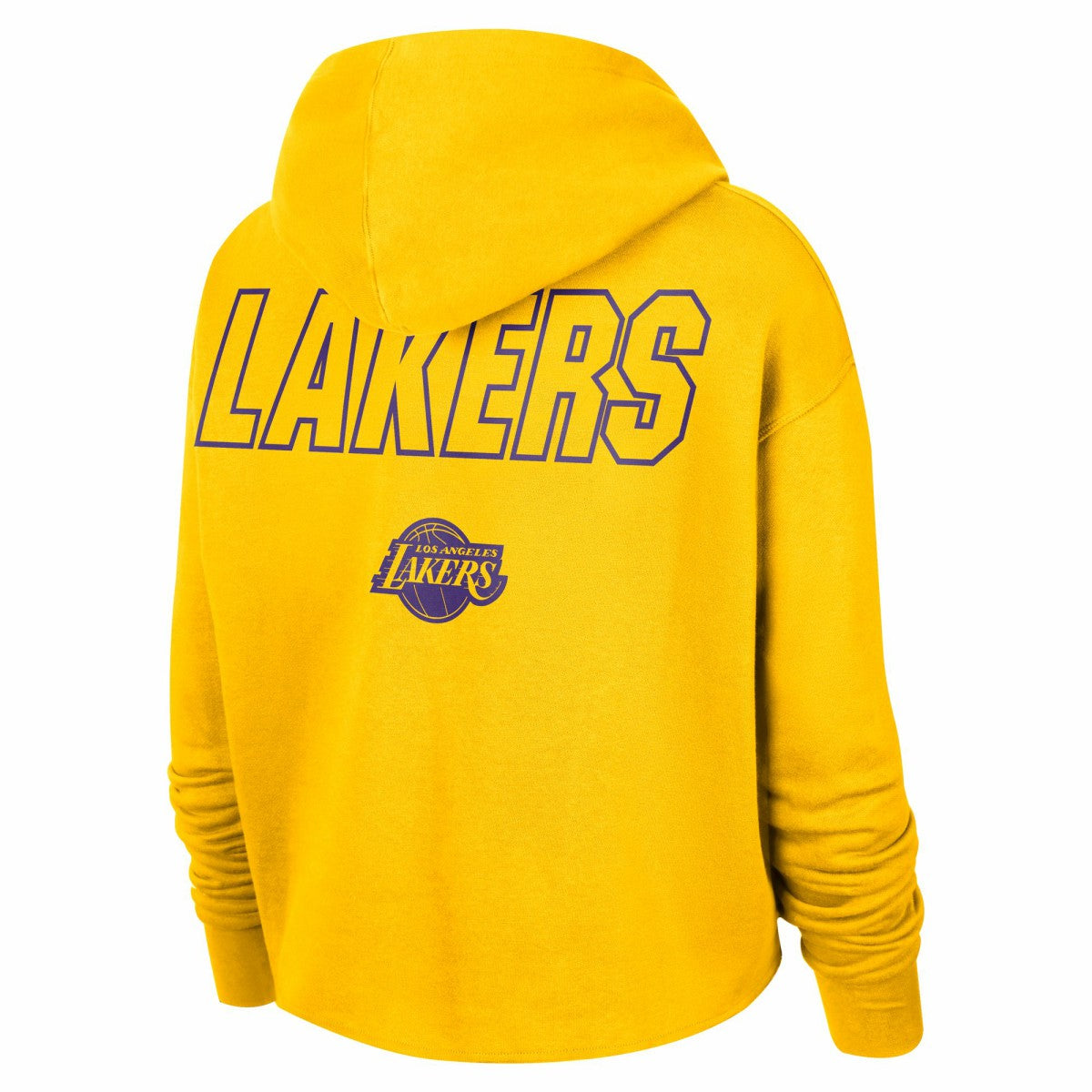 Los Angeles Lakers Women's Courtside Cropped Pullover Hoodie On Sale