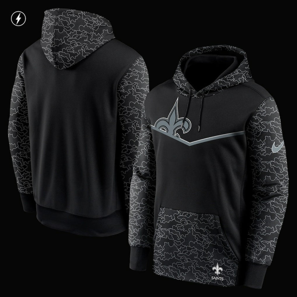 New Orleans Saints Nike RFLCTV Chevron Pullover Hoodie