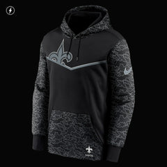 New Orleans Saints Nike RFLCTV Chevron Pullover Hoodie