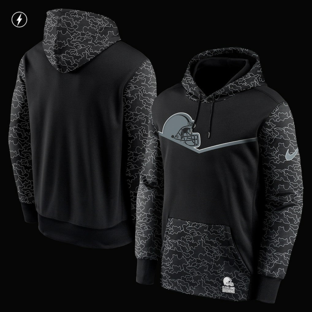 Cleveland Browns Nike RFLCTV Chevron Pullover Hoodie