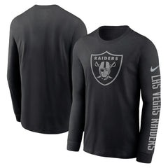 Las Vegas Raiders Nike RFLCTV Name and Logo T-Shirt