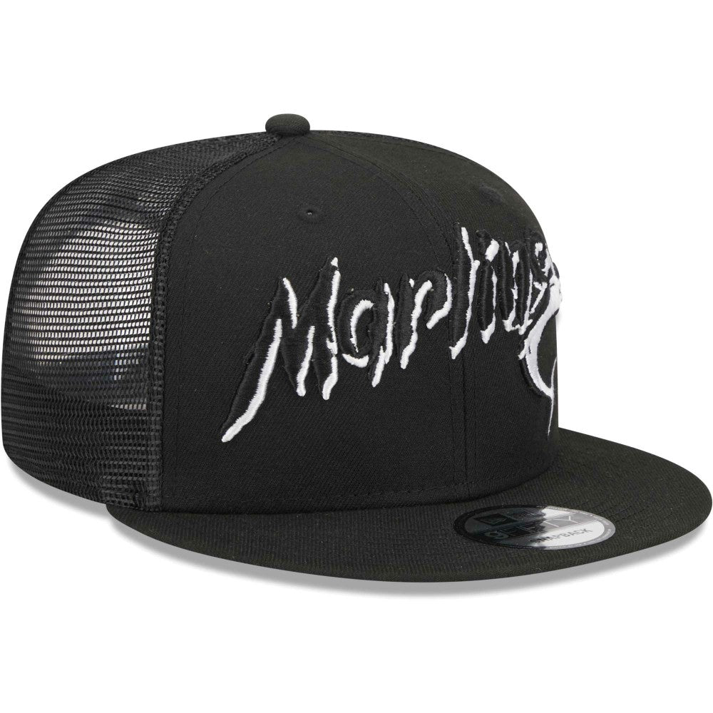Miami Marlins New Era Street Trucker 9FIFTY Snapback Hat | MLB For sale