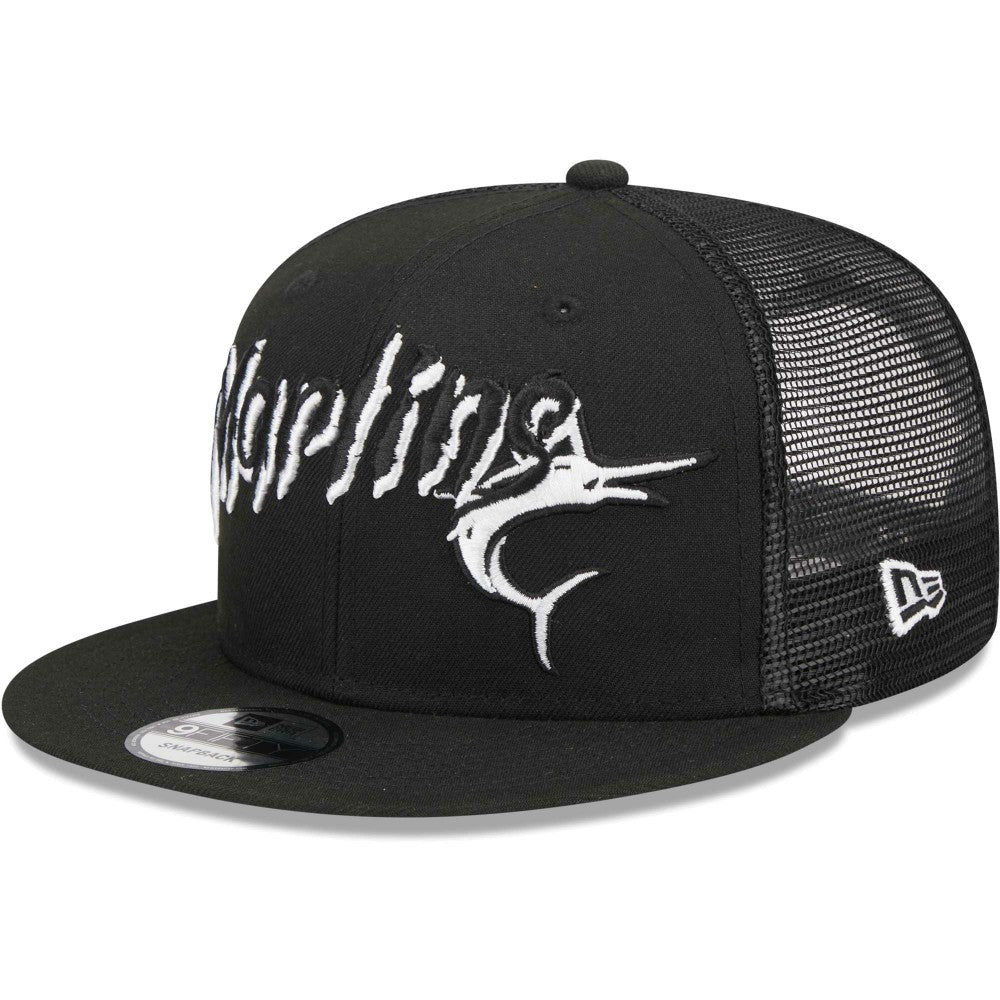 Miami Marlins New Era Street Trucker 9FIFTY Snapback Hat | MLB For sale
