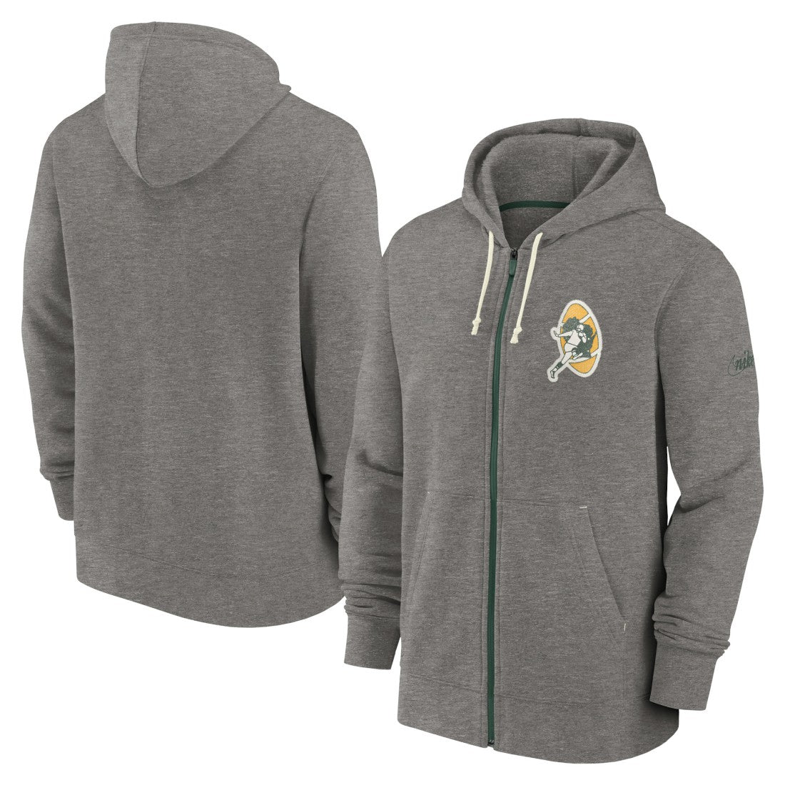 Green Bay Packers Nike Historic Lifestyle Full-Zip Hoodie