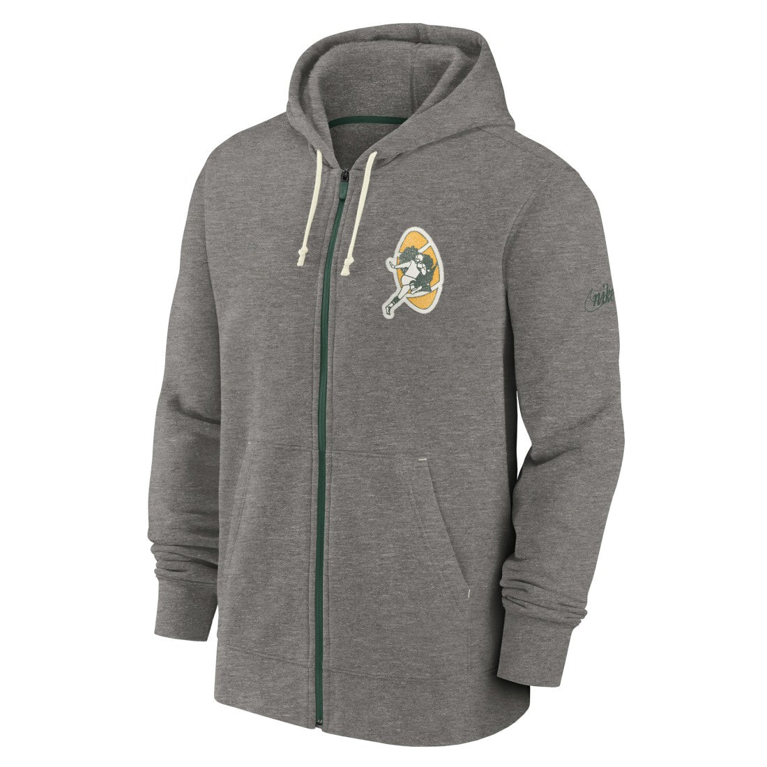 Green Bay Packers Nike Historic Lifestyle Full-Zip Hoodie