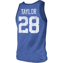 Indianapolis Colts  Jonathan Taylor  Majestic Threads Player Name & Number Tri-Blend Tank Top