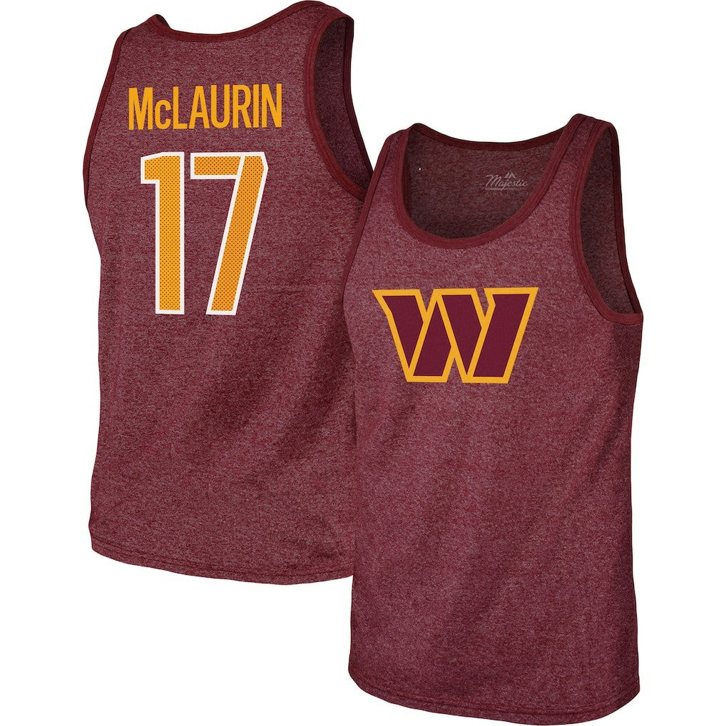 Washington Commanders  Terry McLaurin  Majestic Threads Player Name & Number Tank Top
