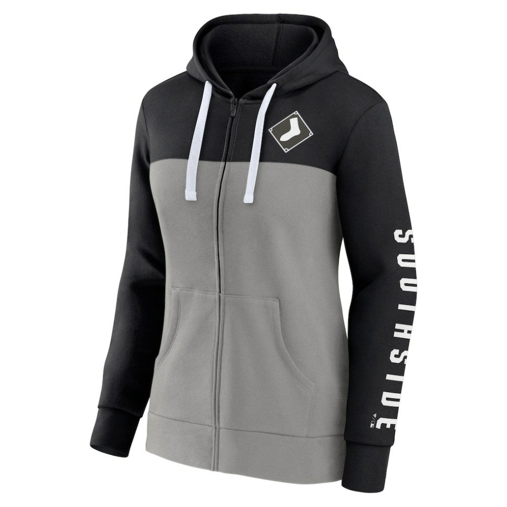 Chicago White Sox Fanatics Women's Take The Field Colorblocked Hoodie Full-Zip Jacket | MLB Near me