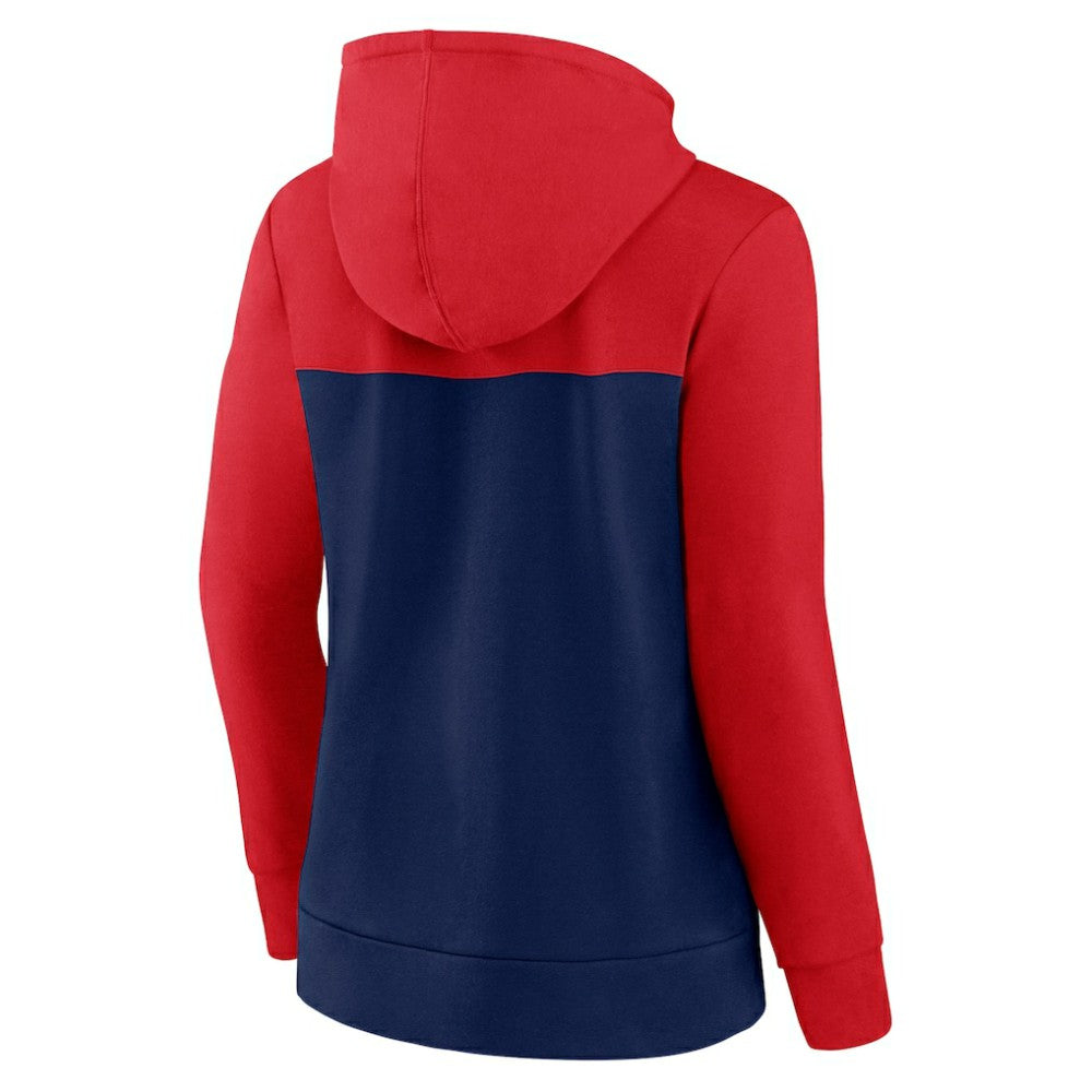 Washington Nationals Fanatics Women's Take The Field Colorblocked Hoodie Full-Zip Jacket | MLB Shop