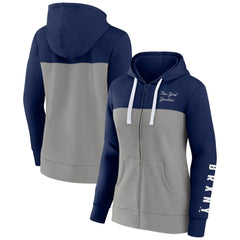 New York Yankees Fanatics Women's Take The Field Colorblocked Hoodie Full-Zip Jacket | MLB On Sale