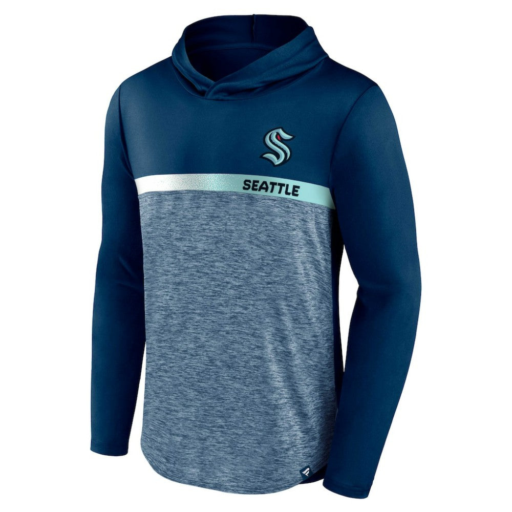 Seattle Kraken Fanatics Podium Defender Pullover Hoodie On Sale