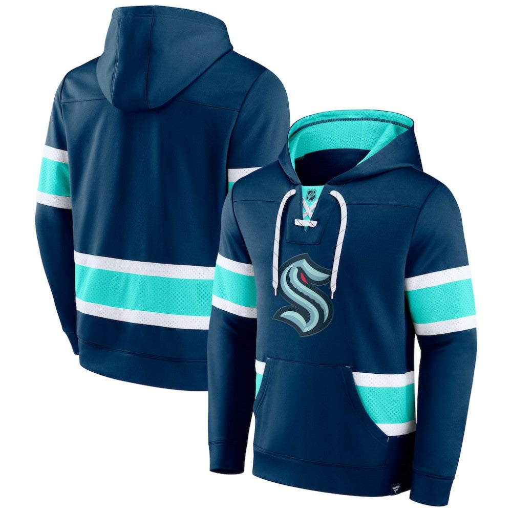Seattle Kraken Fanatics Powerplay Warrior Pullover Hoodie Sale
