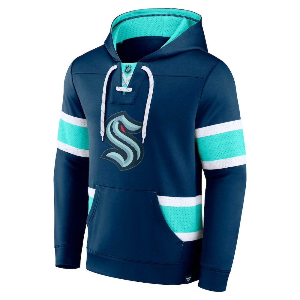 Seattle Kraken Fanatics Powerplay Warrior Pullover Hoodie Sale