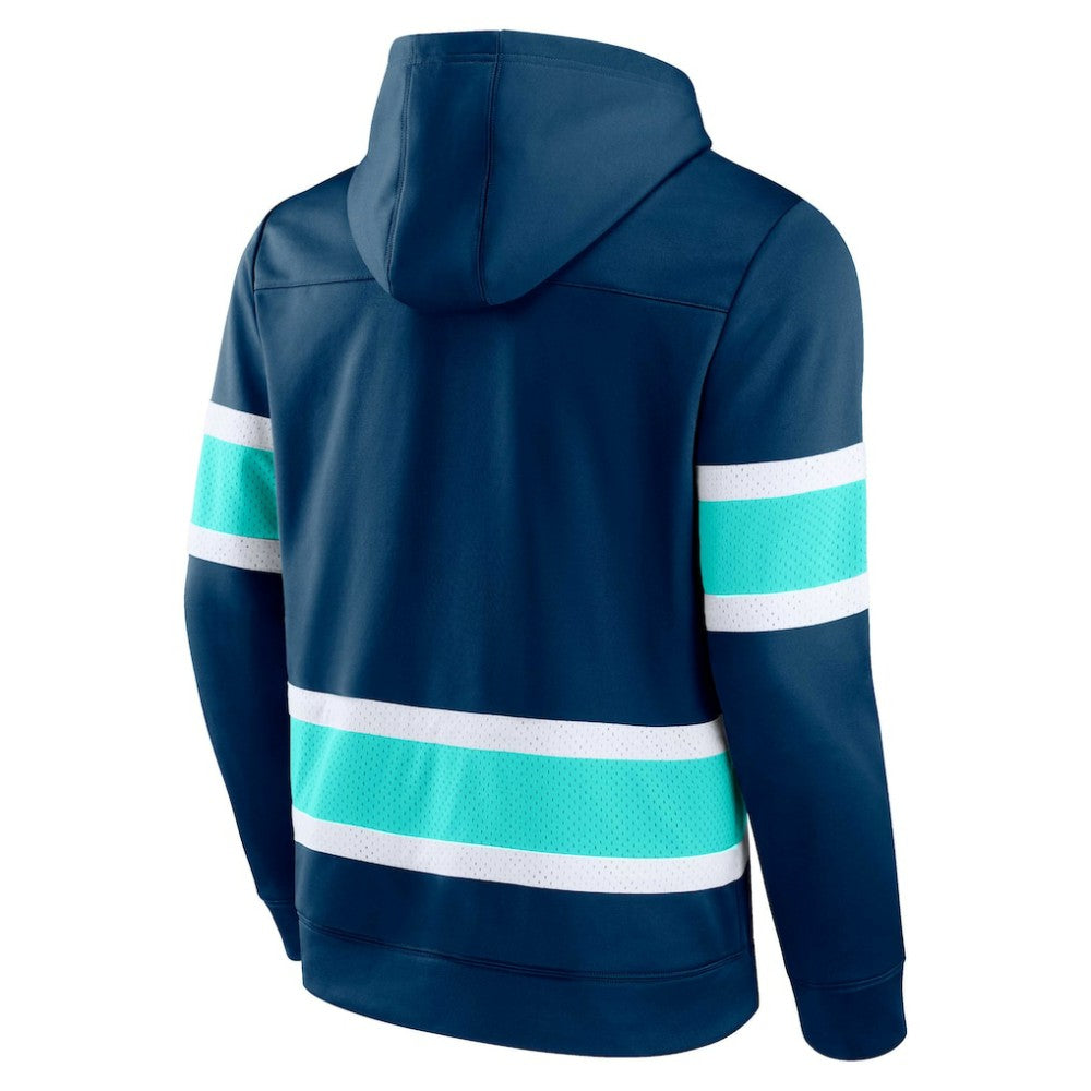 Seattle Kraken Fanatics Powerplay Warrior Pullover Hoodie Sale